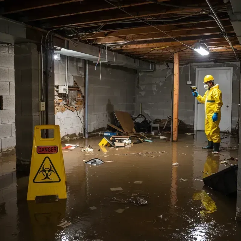 Flooded Basement Electrical Hazard in Cairo, GA Property